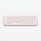 Pink Full Size Gradient Wireless Keyboard With Dual Connection
