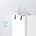 33W Dual Port Wall Charger With Usb-C Pd Fast Charging